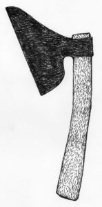 © 2023 Aðalheiður Ólöf Skarphéðinsdóttir. Tússteikning.